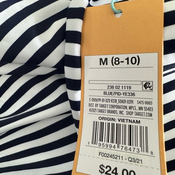 Kona Sol New With tags tankini Navy & White - Picture 3 of 3